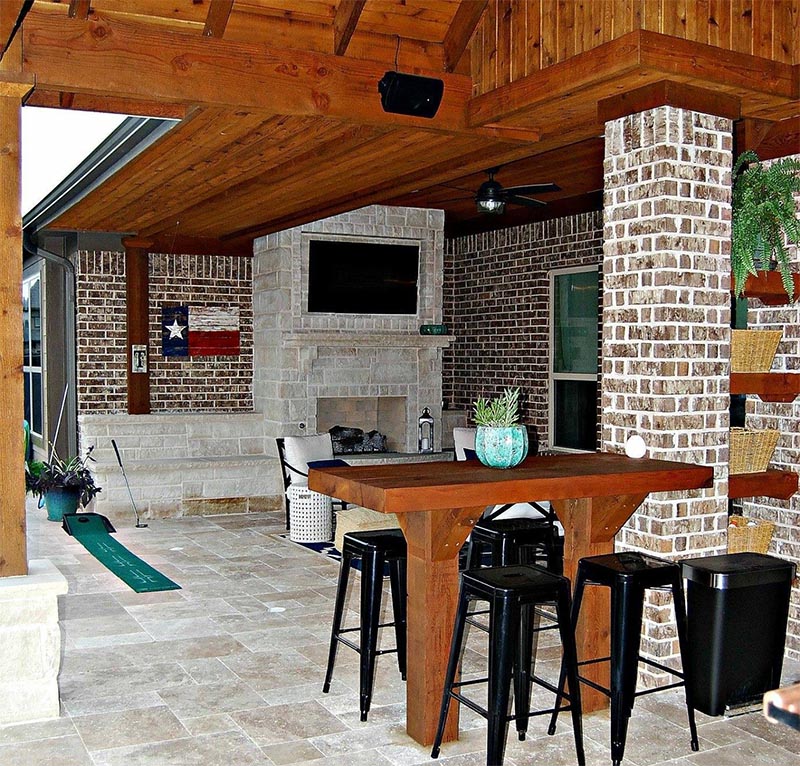 Consider a Custom Outdoor Fireplace!