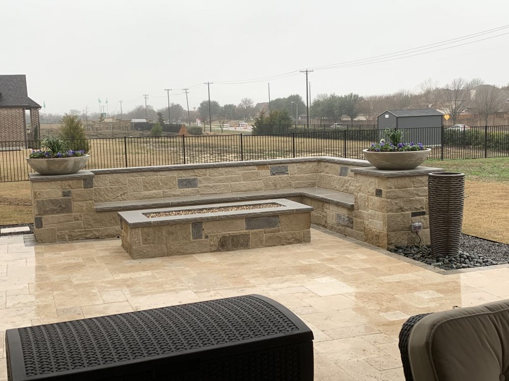 retaining and seating walls stone work custom stone work