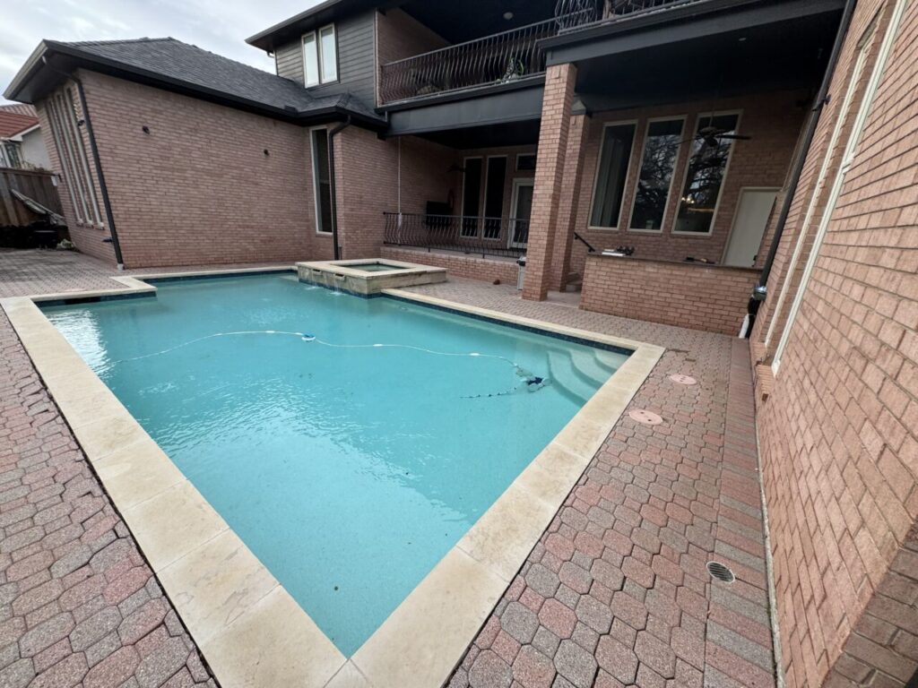 Remodeled pool by Texas Outdoor Oasis in North Texas