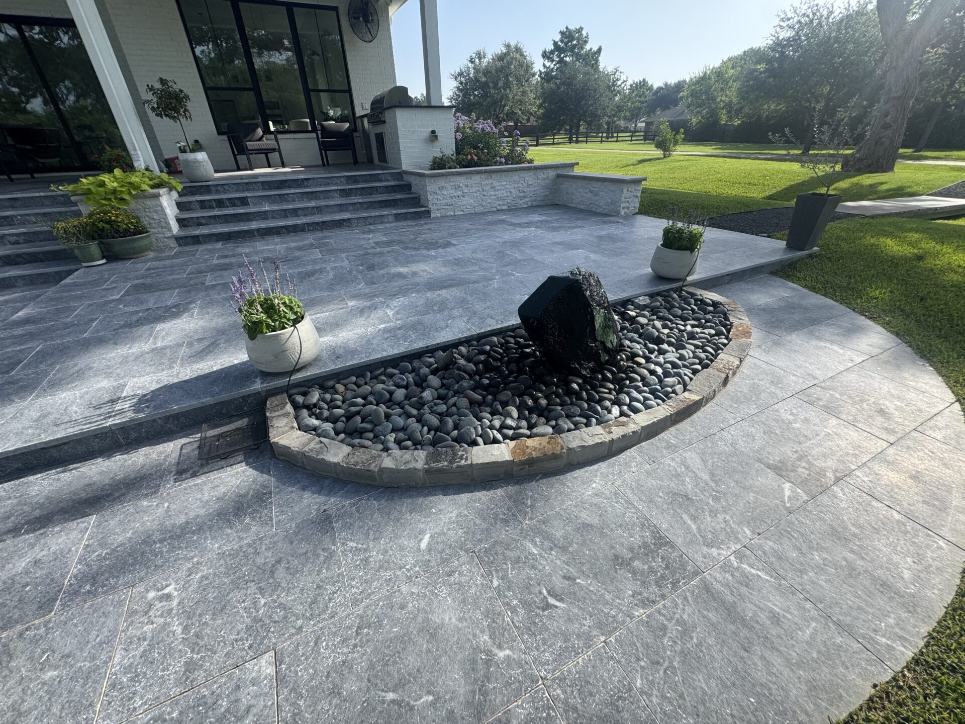 patio flooring - pavers and decorative concrete